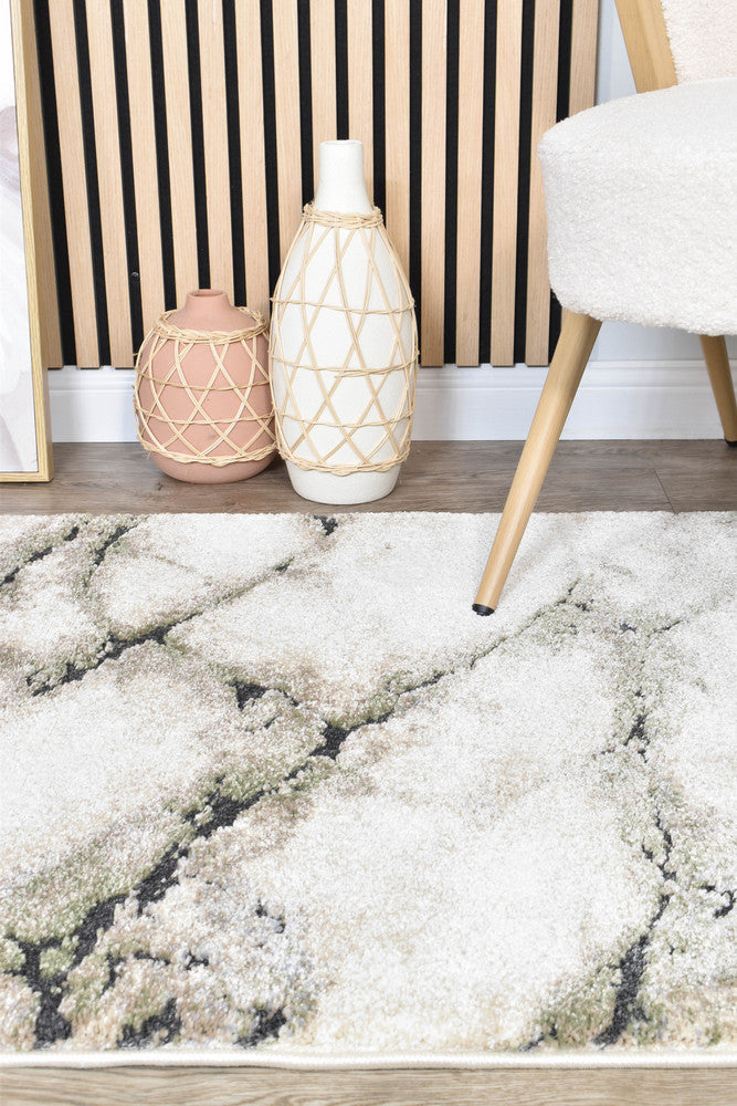 Carrara Sagefrost Marble Runner Rug
