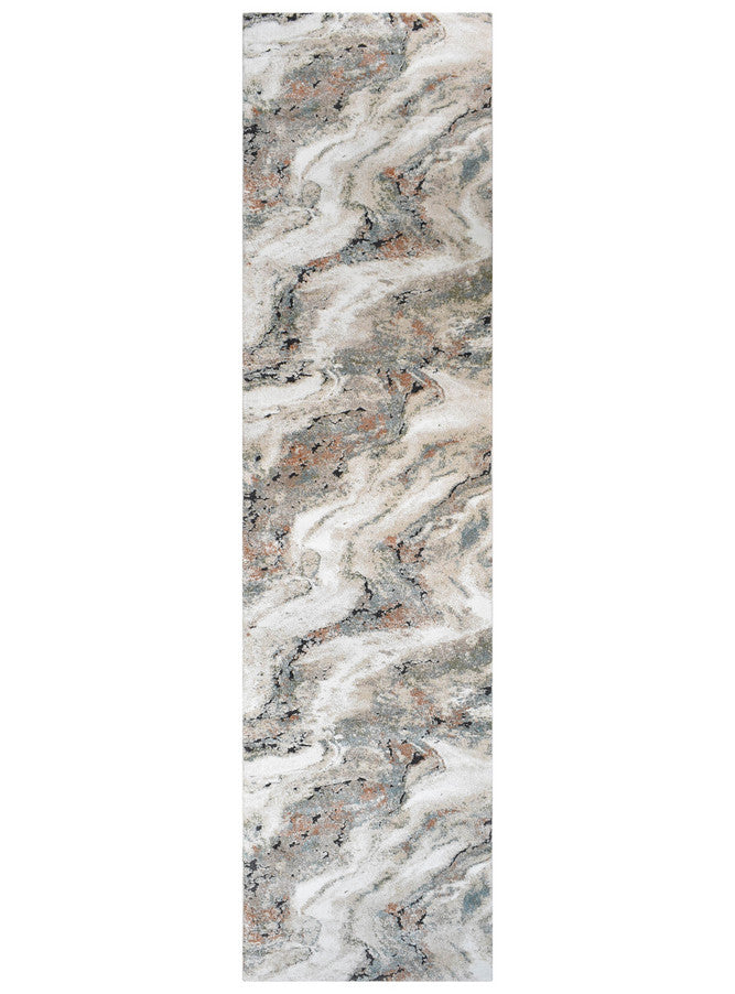 Carrara Lattice Mineral Runner Rug