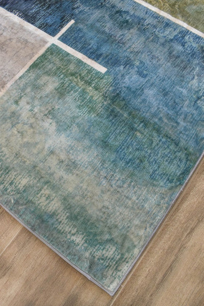 Sari Jade Stone Designer Modern Multi Rug