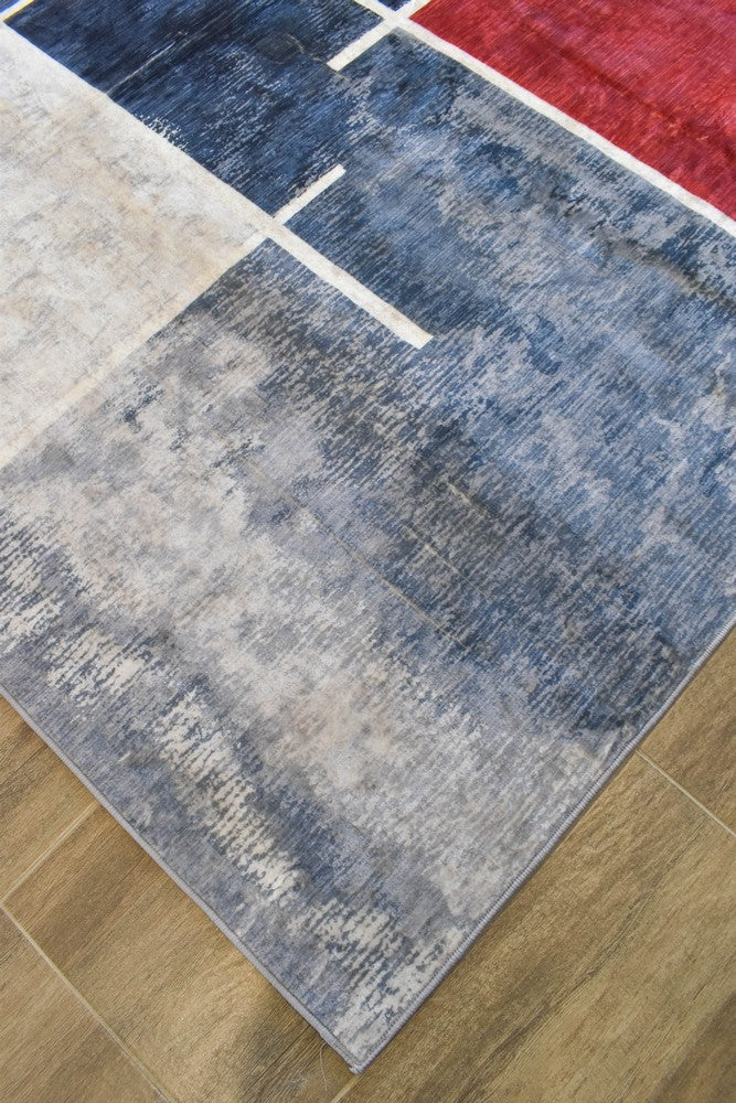 Sari Modern Red Ash Designer Rug