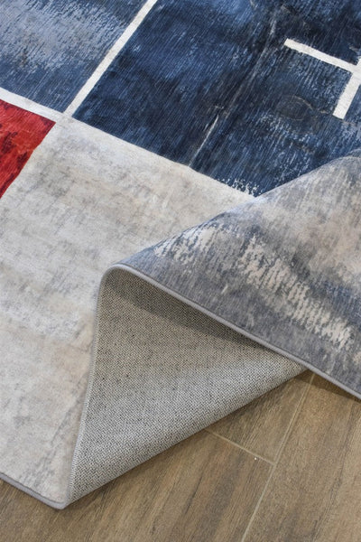 Sari Modern Red Ash Designer Rug