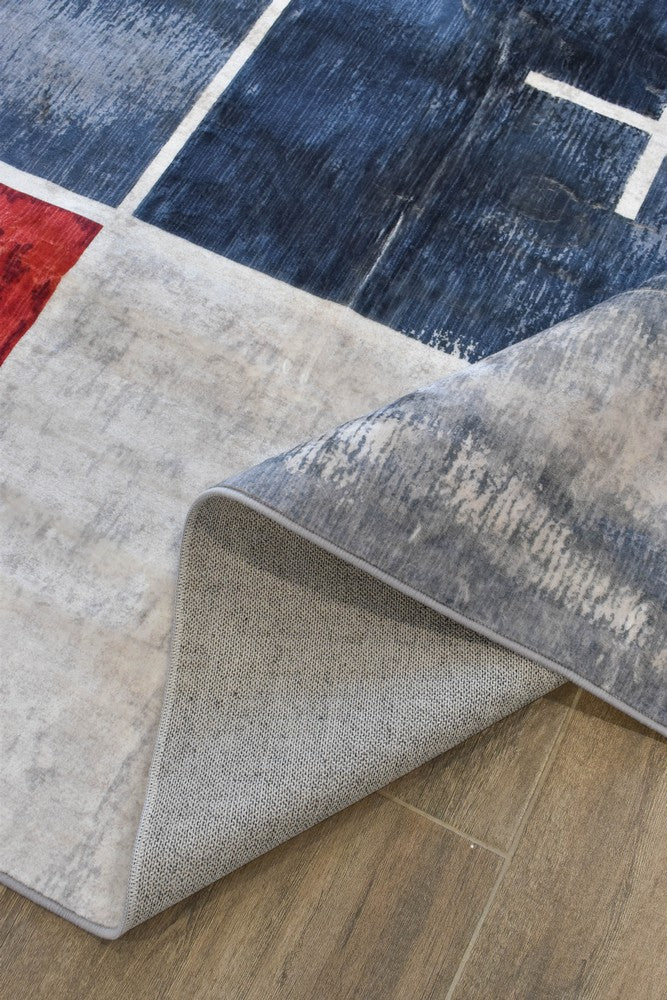 Sari Modern Red Ash Designer Rug