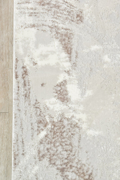 Rugbella Luxemburg  Beige Grey Custom Size Runner Rug