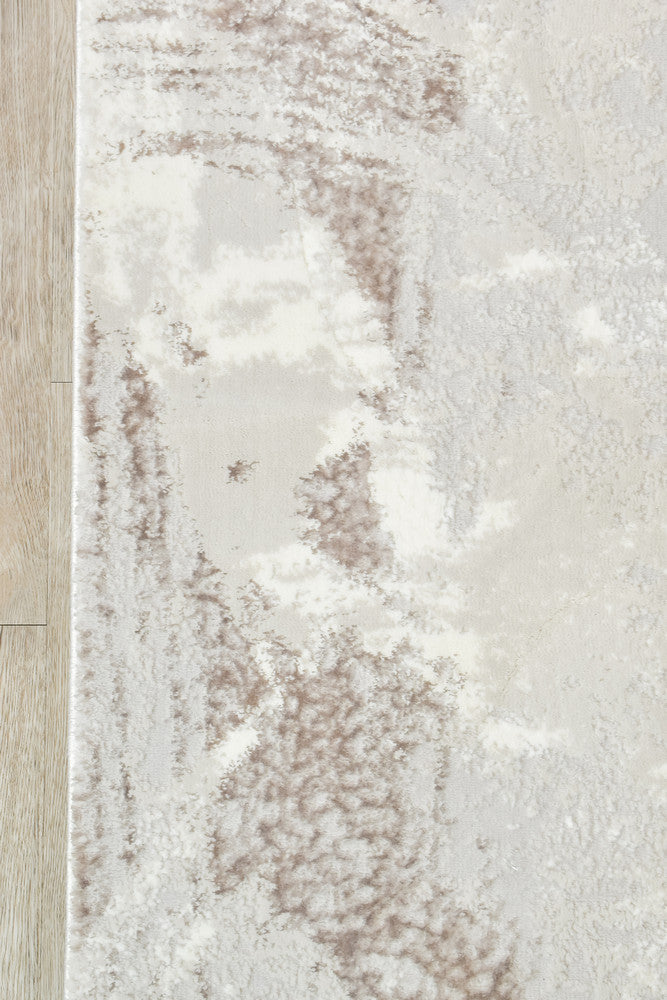 Rugbella Luxemburg  Beige Grey Custom Size Runner Rug