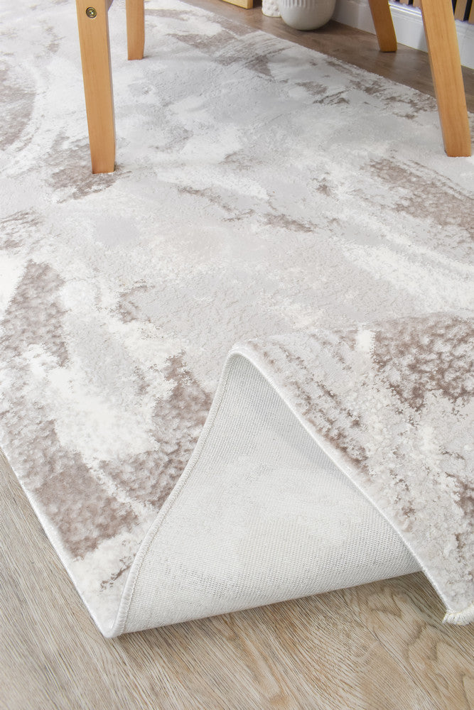 Rugbella Luxemburg  Beige Grey Custom Size Runner Rug