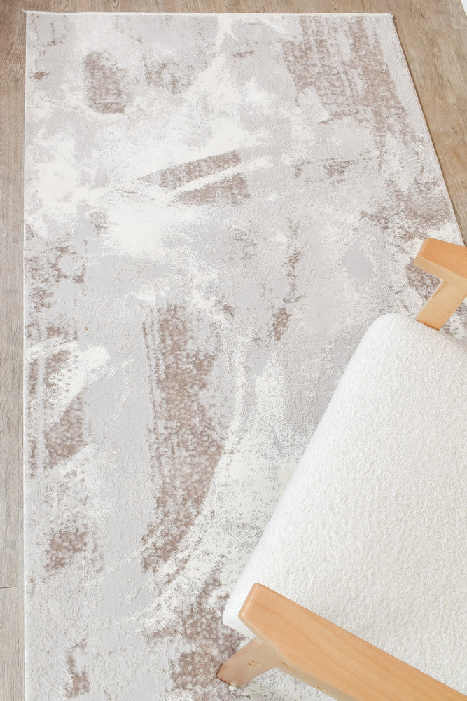Rugbella Luxemburg  Beige Grey Custom Size Runner Rug