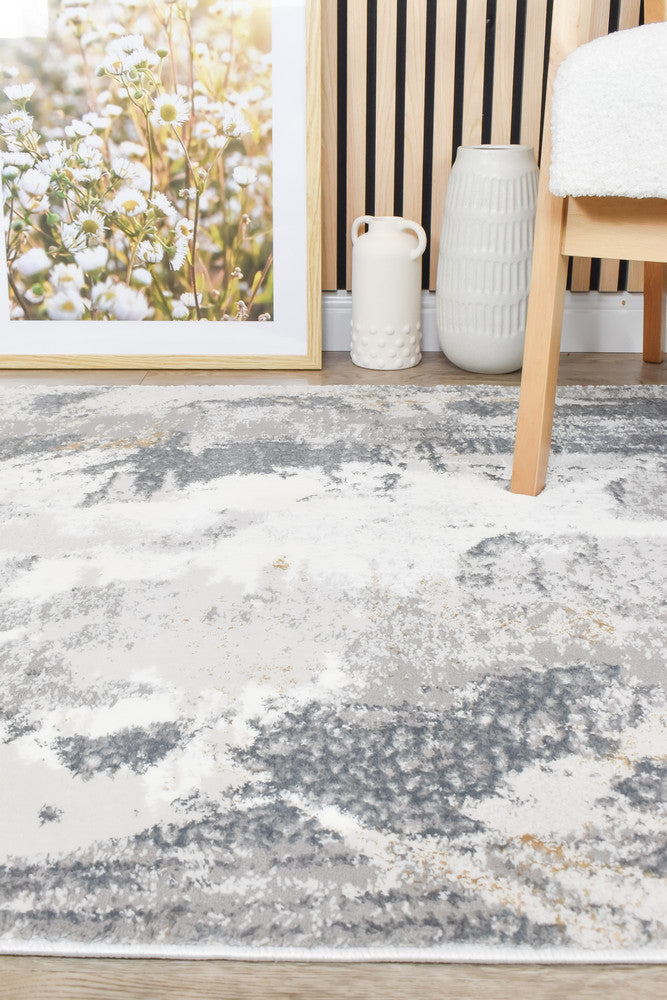 Rugbella Lisa Grey Grey Custom Size Runner Rug