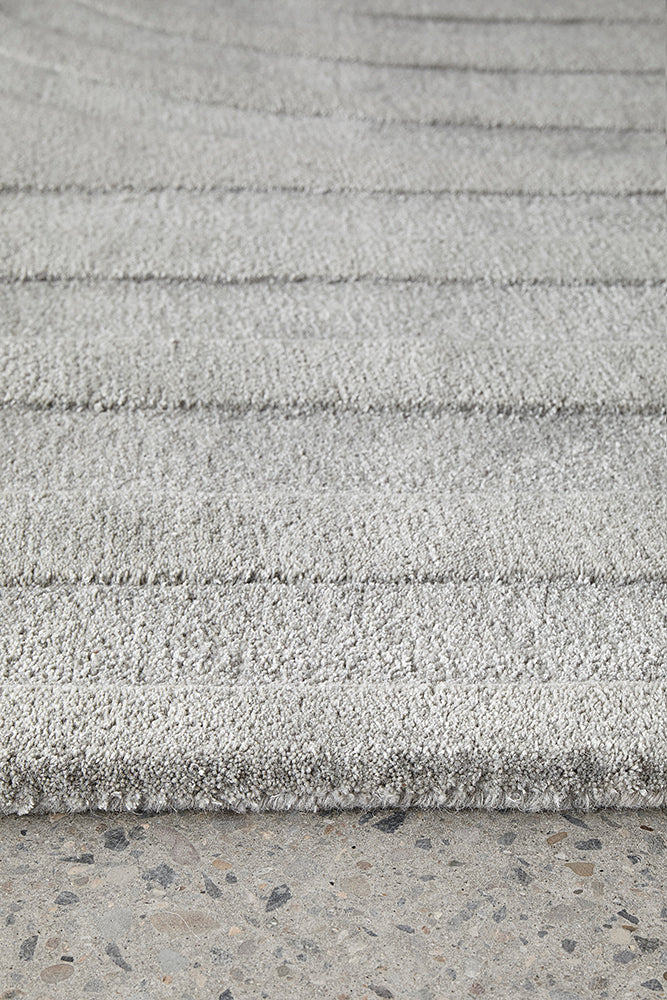 Hugo Bondi Grey Wool Rug