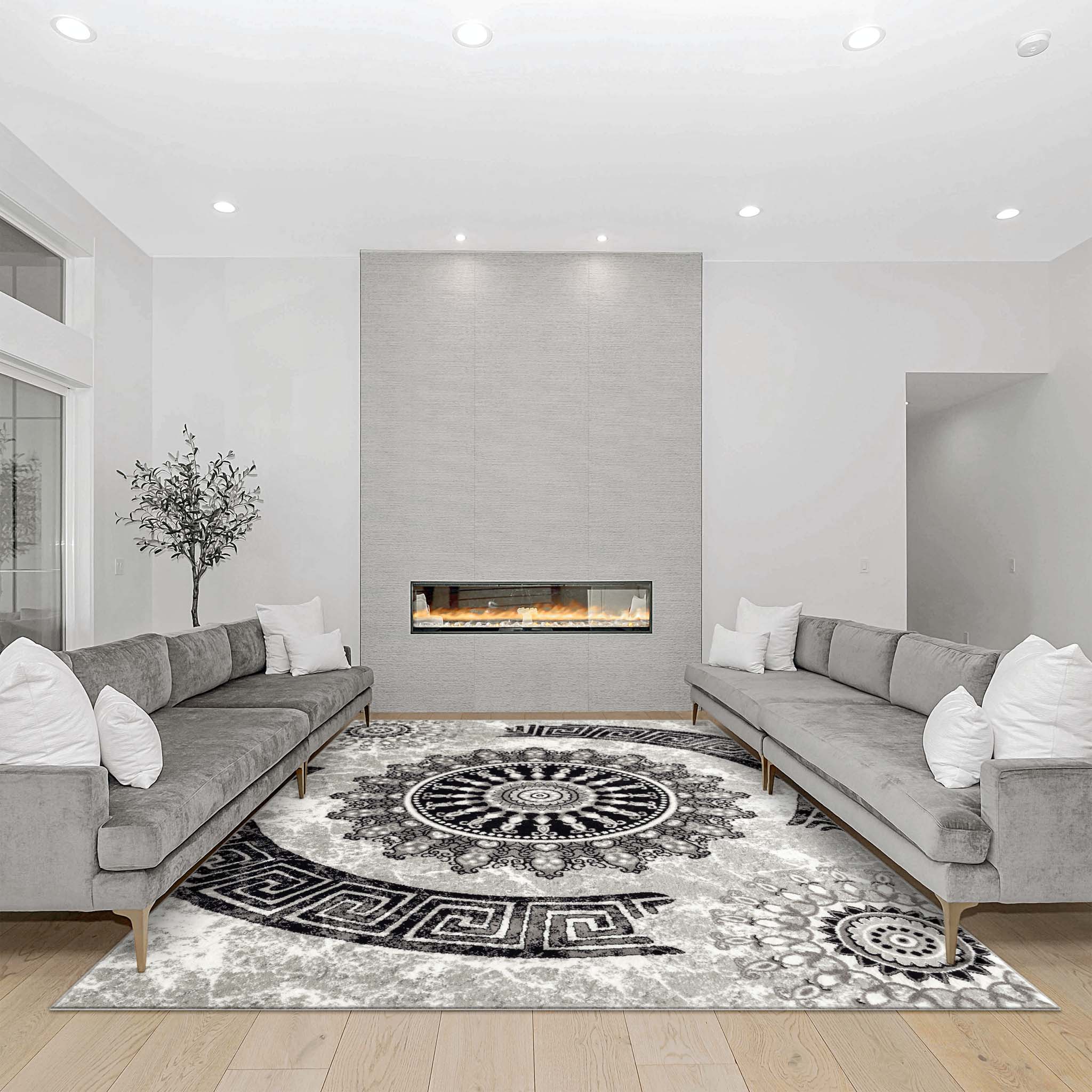 Saunders Dome Grey Rug – Rugs Online Rugs