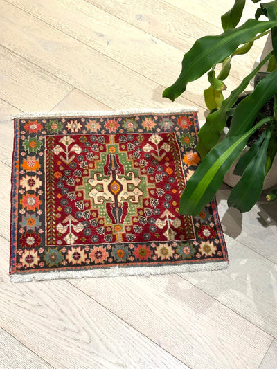 Shiraz Farm Design Handmade Indo Multi Wool Rug (STK220-96) 60x56cm, Rugs Online Rugs Sydney Australia, www.rugsonlinerugs.com.au