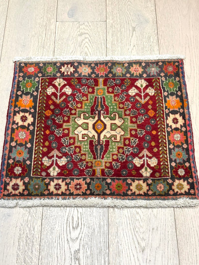 Shiraz Farm Design Handmade Indo Multi Wool Rug (STK220-96) 60x56cm, Rugs Online Rugs Sydney Australia, www.rugsonlinerugs.com.au