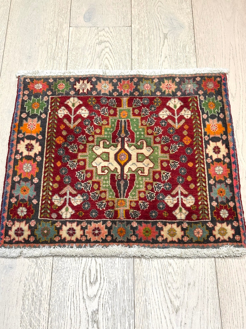 Shiraz Farm Design Handmade Indo Multi Wool Rug (STK220-96) 60x56cm, Rugs Online Rugs Sydney Australia, www.rugsonlinerugs.com.au