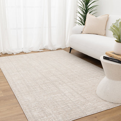 Lawson Modern Distressed Lines Grey Beige Rug 4