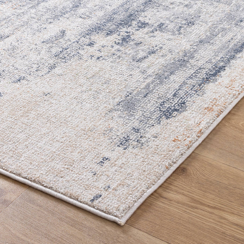 Lawson Distressed Splash Beige Blue Rug 5