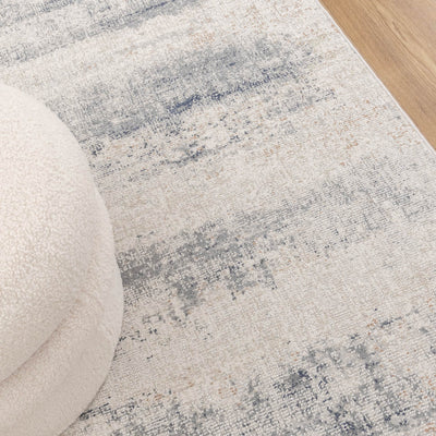 Lawson Distressed Splash Beige Blue Rug 5
