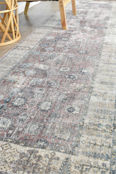 London Accent Rose Balm Runner Rug