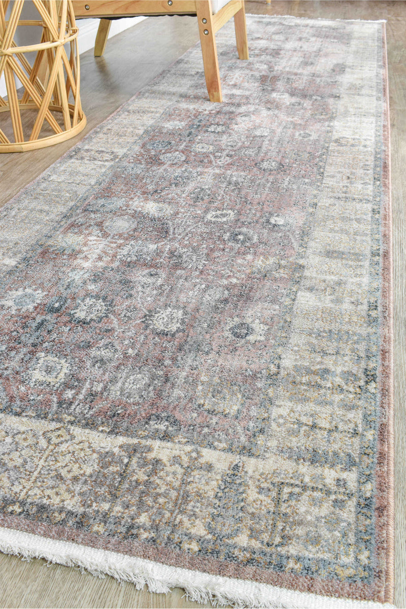 London Accent Rose Balm Runner Rug