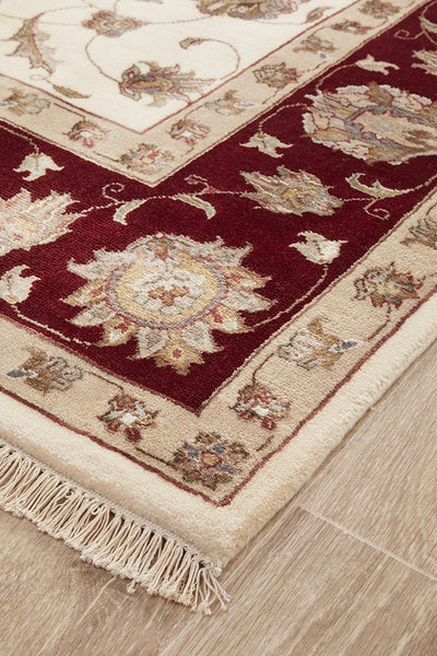 Tabriz Handmade Garden Design Wool With Silk Rug 298X197CM, Rugs Online Rugs Sydney Australia, www.rugsonlinerugs.com.au

