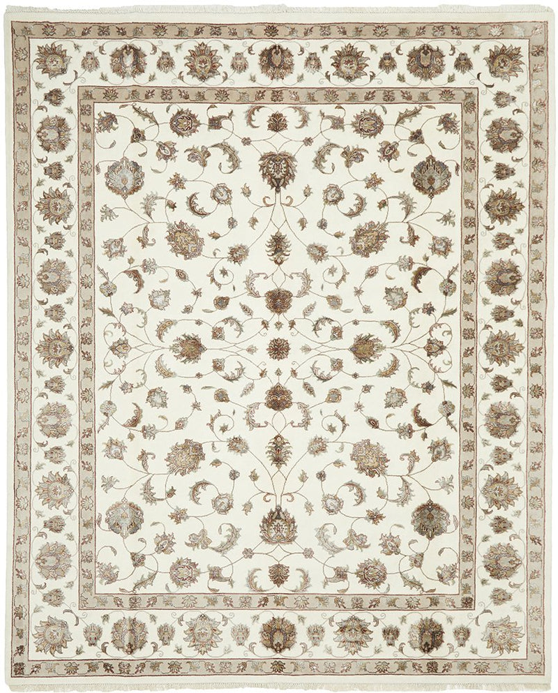 Tabriz Handmade Garden Design Wool With Silk Rug 305X241CM, Rugs Online Rugs Sydney Australia, www.rugsonlinerugs.com.au

