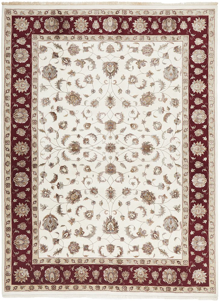 Tabriz Handmade Garden Design Wool With Silk Rug 329X242CM, Rugs Online Rugs Sydney Australia, www.rugsonlinerugs.com.au