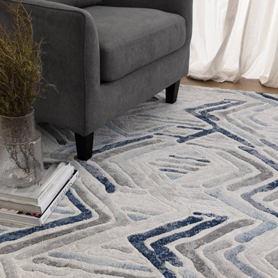 Trilogy Modern Tribal Blue Grey Rug, Rugs Online Rugs Sydney Australia, www.rugsonlinerugs.com.au