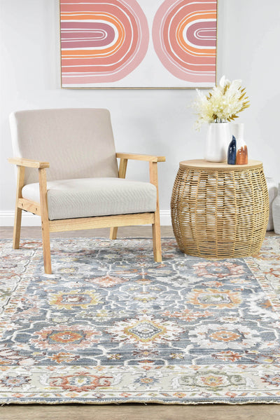 Dakota Navy Floral Rug, Rugs Online Rugs Sydney Australia, www.rugsonlinerugs.com.au