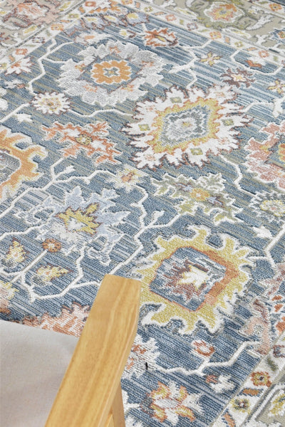 Dakota Navy Floral Rug