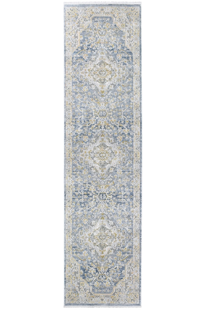 Dakota Medallion Distressed Runner Rug, Rugs Online Rugs Sydney Australia, www.rugsonlinerugs.com.au