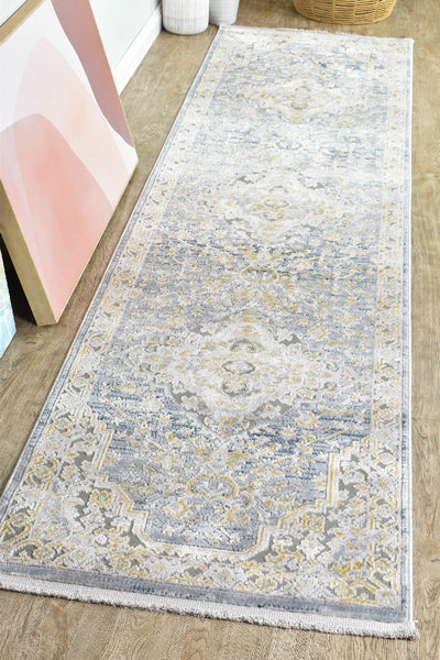 Dakota Medallion Distressed Runner Rug, Rugs Online Rugs Sydney Australia, www.rugsonlinerugs.com.au