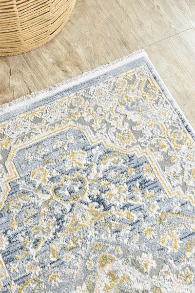 Dakota Medallion Distressed Runner Rug