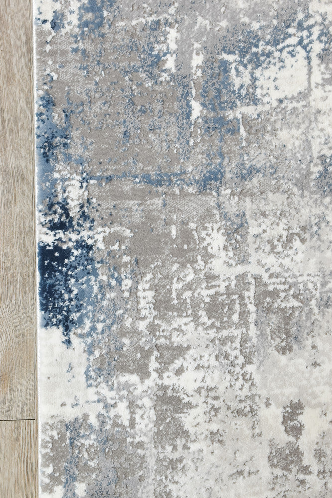 Rugbella Modern Navy LGrey Runner Rug