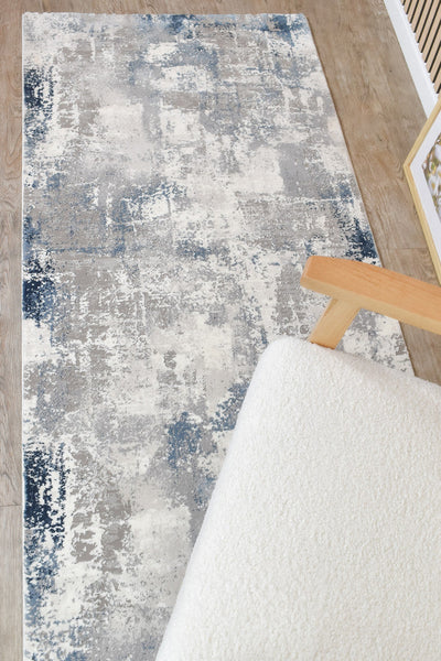 Rugbella Modern Navy LGrey Runner Rug