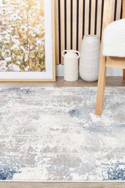 Rugbella Modern Navy LGrey Runner Rug