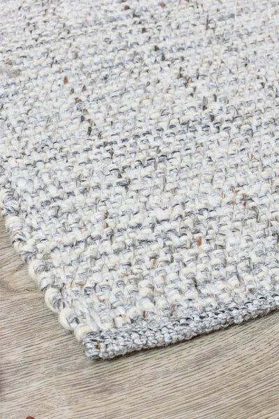 Platinum Ivory Grey Wool Rug