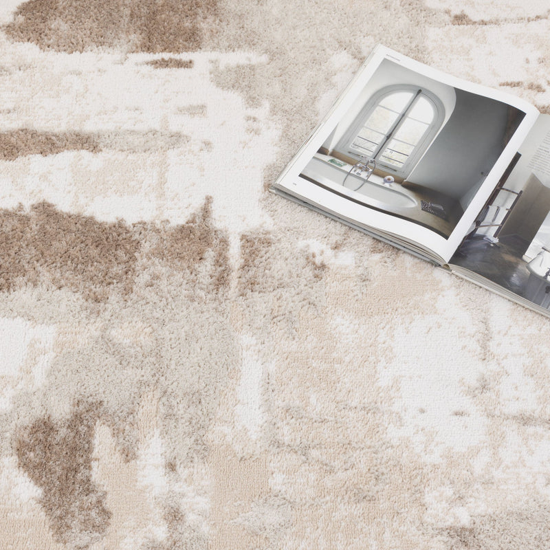 Nirvana Abstract Cosy Brown Rug