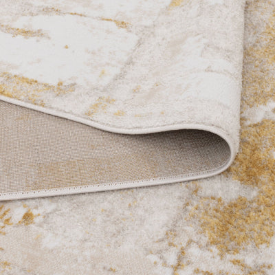 Nirvana Abstract Cosy Gold Rug