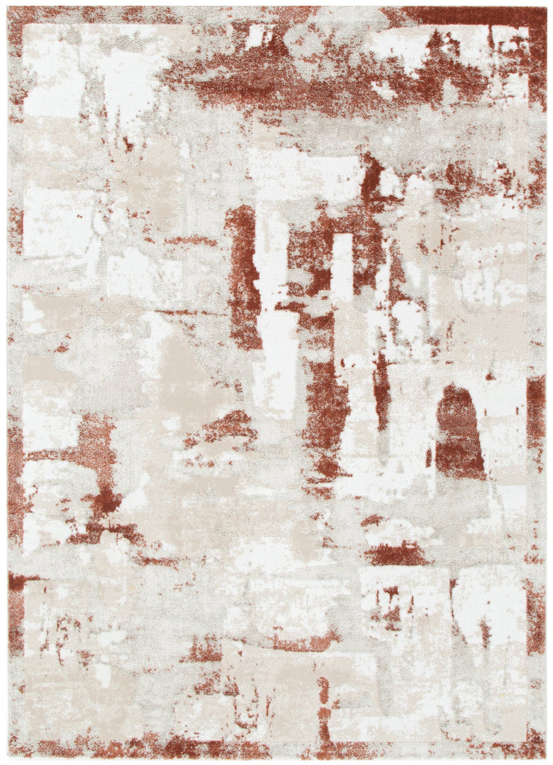 Nirvana Abstract Cosy Rust Rug