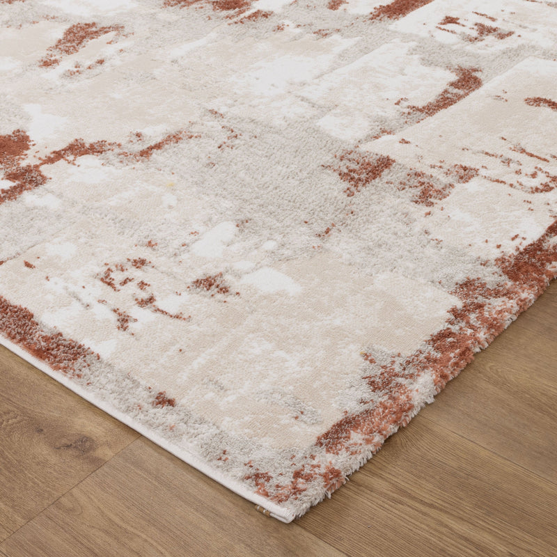 Nirvana Abstract Cosy Rust Rug
