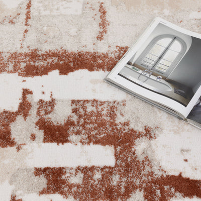 Nirvana Abstract Cosy Rust Rug