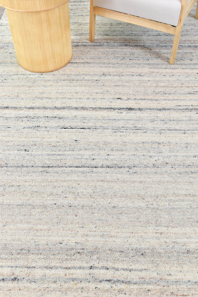 Lomax Natural Abrash Wool Cotton Rug