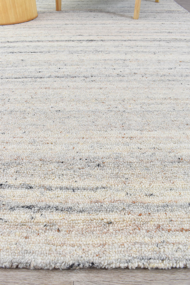 Lomax Natural Abrash Wool Cotton Rug