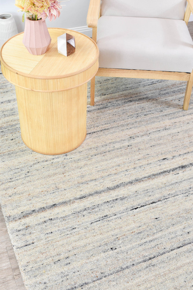 Lomax Natural Abrash Wool Cotton Rug