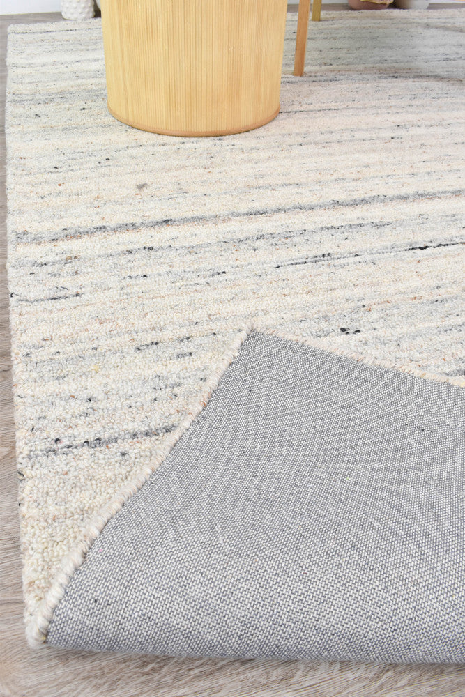Lomax Natural Abrash Wool Cotton Rug