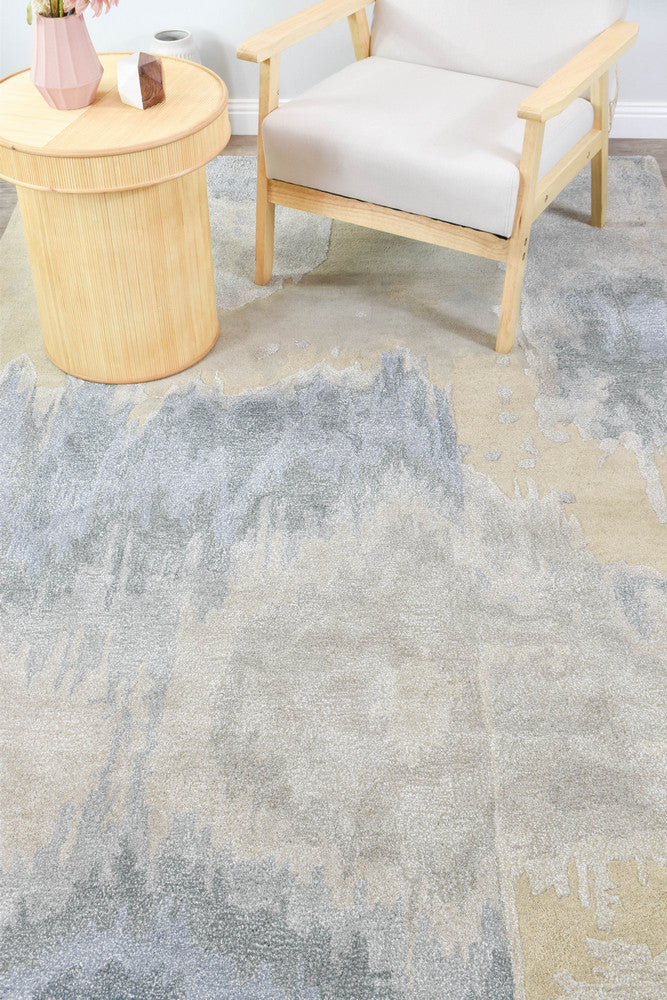 Lomax Sandy Bay Designer Wool Blend Rug