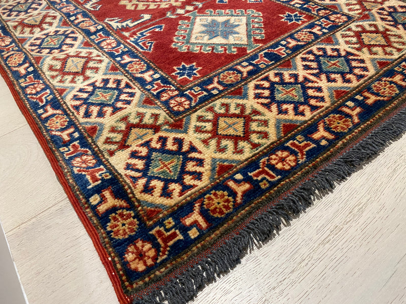 Kazak Super Fine Afghan Veggie Dye Rug (550-818) 339x81cm