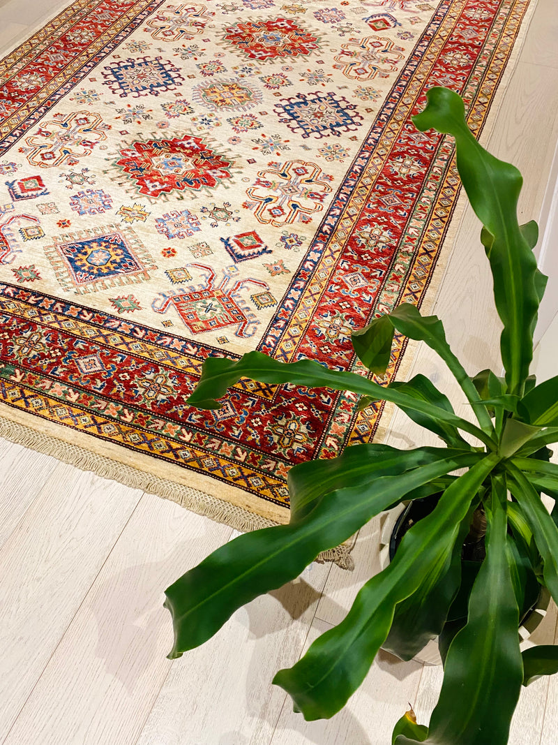 Afghan super Kazak wool handmade, Rugs Online Rugs Sydney Australia, www.rugsonlinerugs.com.au