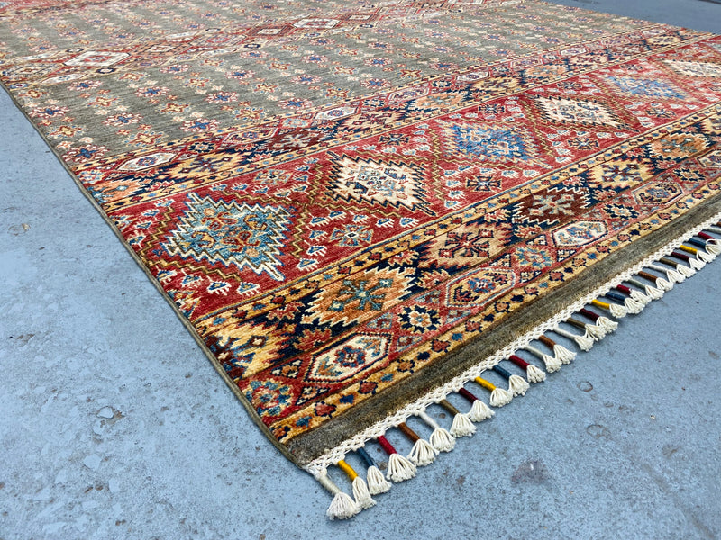 Kazak Suzani Khorjin Fine Veg Dye Rug (SKT550-1868) 247x176cm