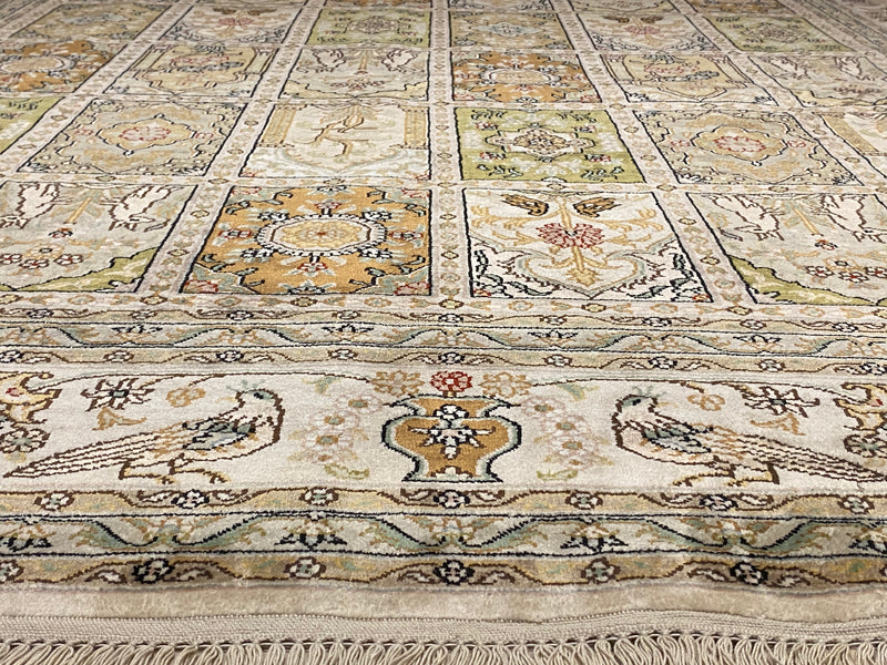 Four Season Compartment Silk Rug (STK 580-11) 245x155cm