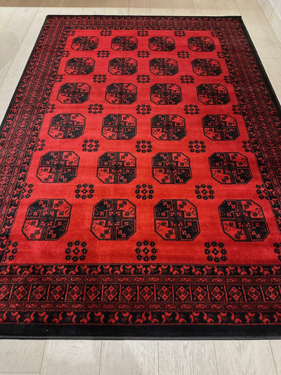 Istanbul Collection Classic Afghan Pattern Red Rugs, Rugs Online Sydney Australia., www.rugsonlinerugs.com.au