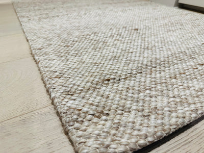 Chicago Drops Skandi Off White Wool Runner Rug